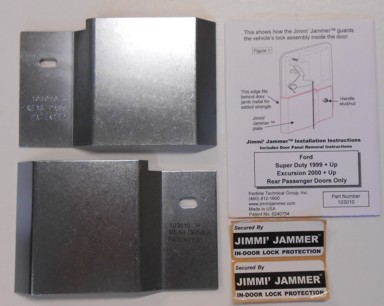 Jimmi Jammer In-door Lock Protection for 99-15 Ford Super Duty F250 F350 F450 Trucks and Excursion All Years Rear Door Kit by Jimmi Jammer 